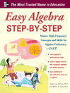 Cover image for Easy Algebra Step-by-Step